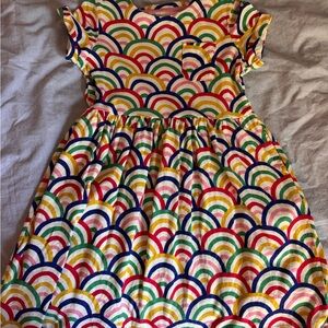 Mini Boden Multicolor Rainbow Kids Dress
